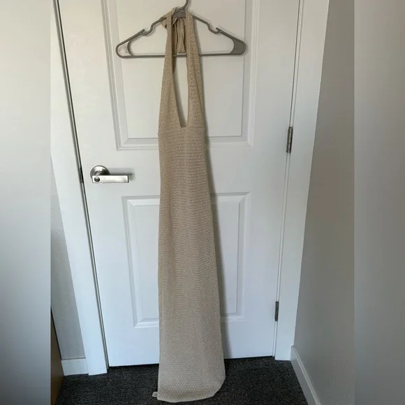 Monday Swimwear CATANIA DRESS - champagne lurex lace crochet - Picture 6 of 6